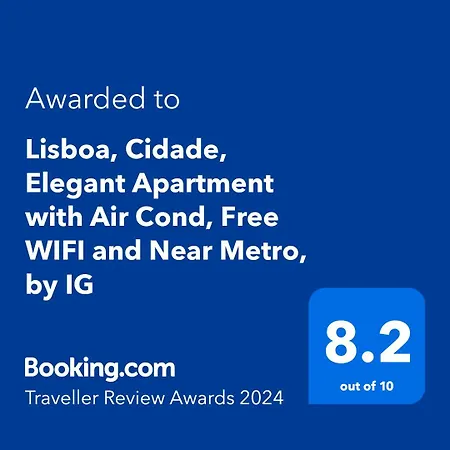 Lisboa, Cidade, Elegant With Air Cond, Free Wifi And Near Metro, By Ig * ליסבון